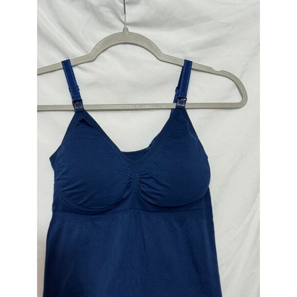 Kindred Bravely Simply Sublime Maternity & Nursing Tank Sz M Comfy Navy Nlue - Picture 4 of 6